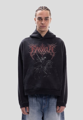 FAVELA Sweatshirt 'Knightrider' in Schwarz: Vorderseite