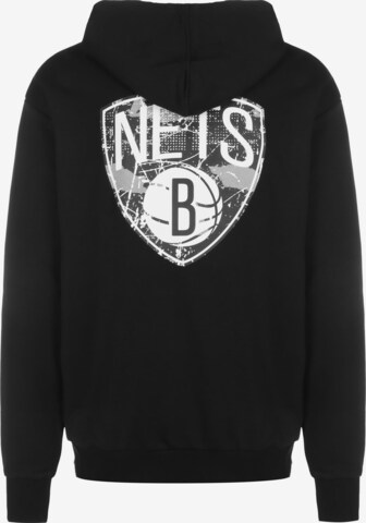 NEW ERA Zip-Up Hoodie 'NBA Brooklyn Nets' in Black