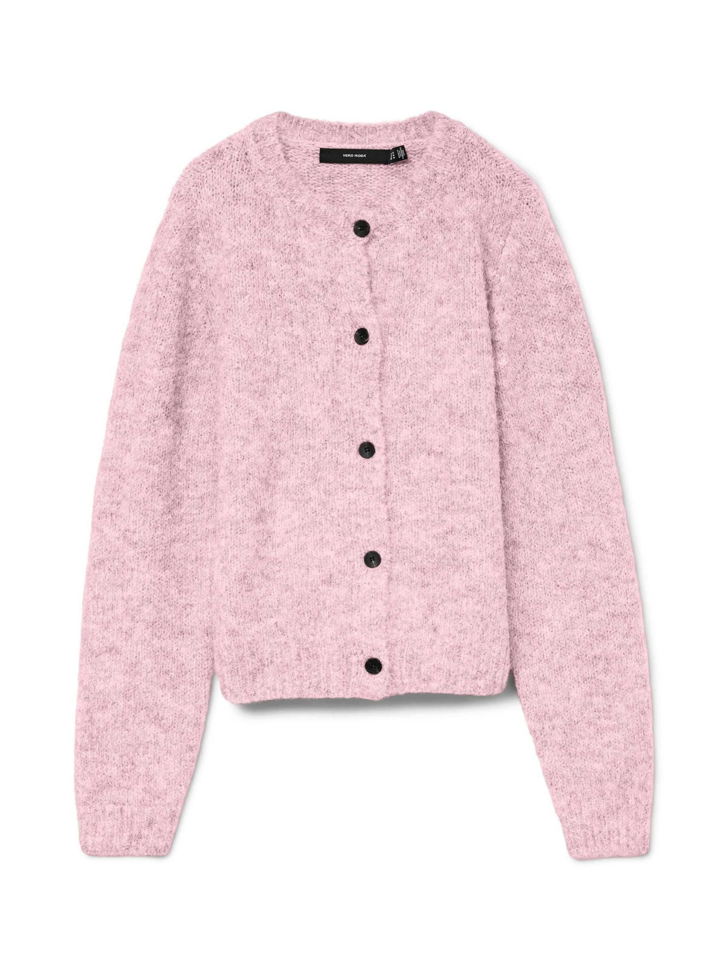 Cardigan 'NOVAH' VERO MODA en rose : devant