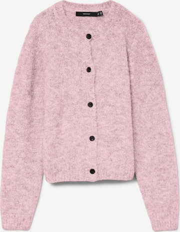 VERO MODA Knit Cardigan 'NOVAH' in Pink: front
