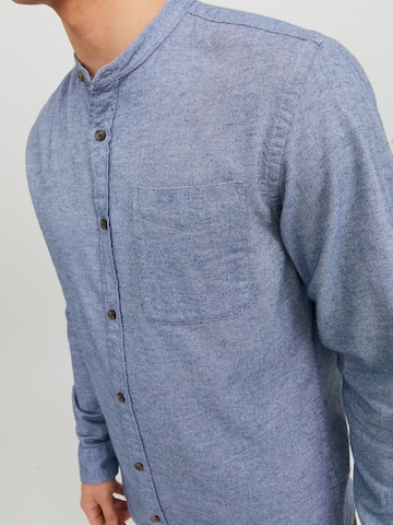 JACK & JONES Comfort fit Button Up Shirt 'Band' in Blue