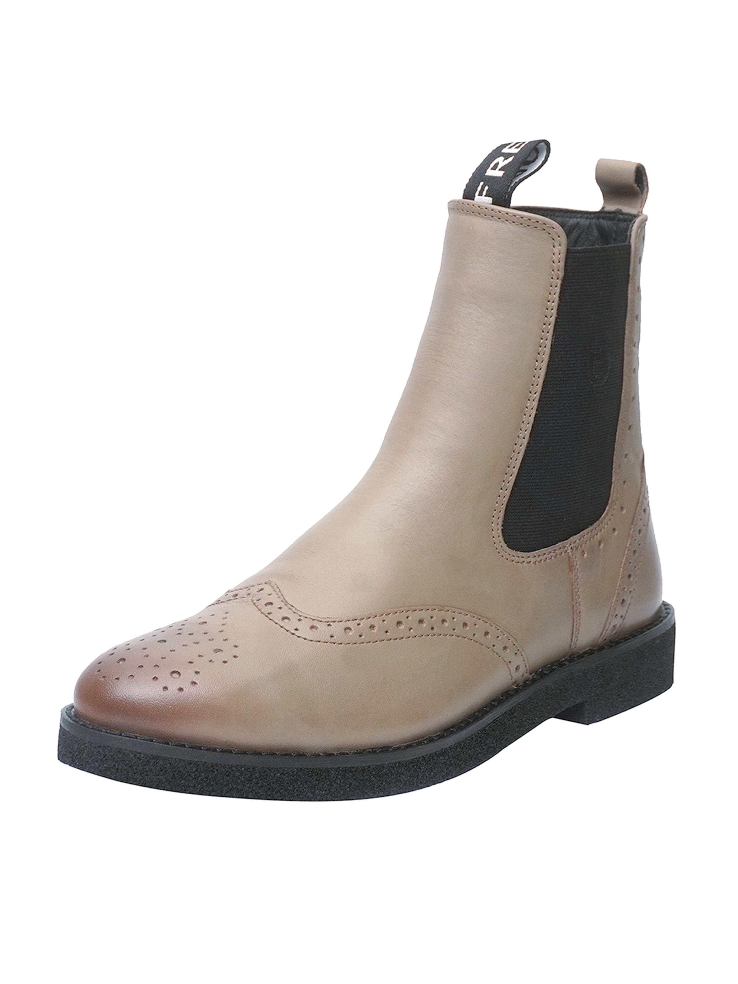 FREUDE Chelsea Boot 'BELINA' in Beige: Vorderseite