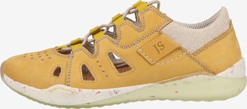 JOSEF SEIBEL Athletic Lace-Up Shoes 'Ricky 17' in Yellow