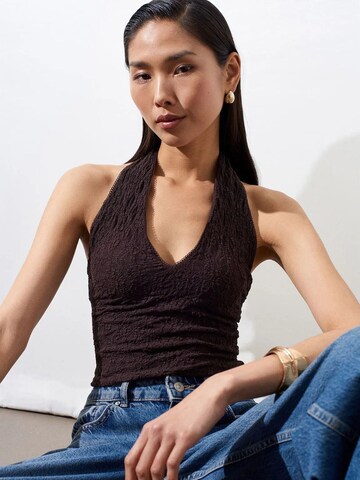 Dilvin Top in Brown