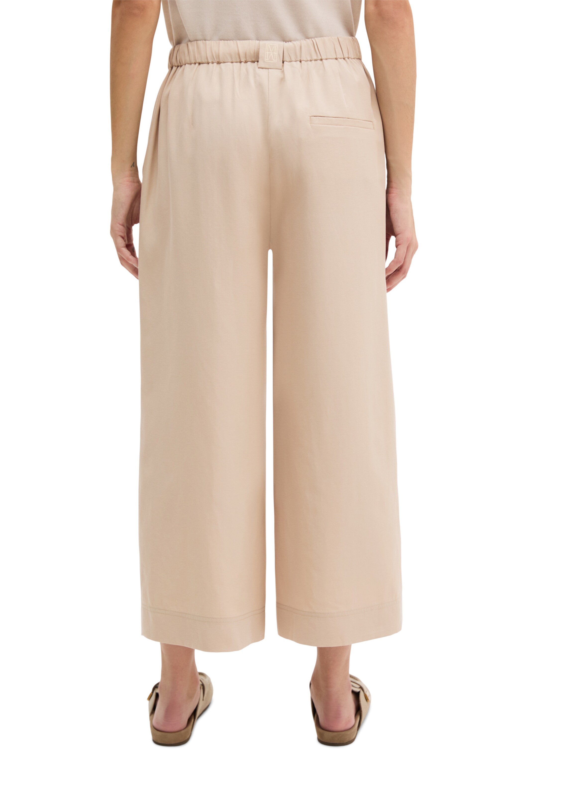 Marc O'Polo Wide leg Trousers 'Margo' in Beige