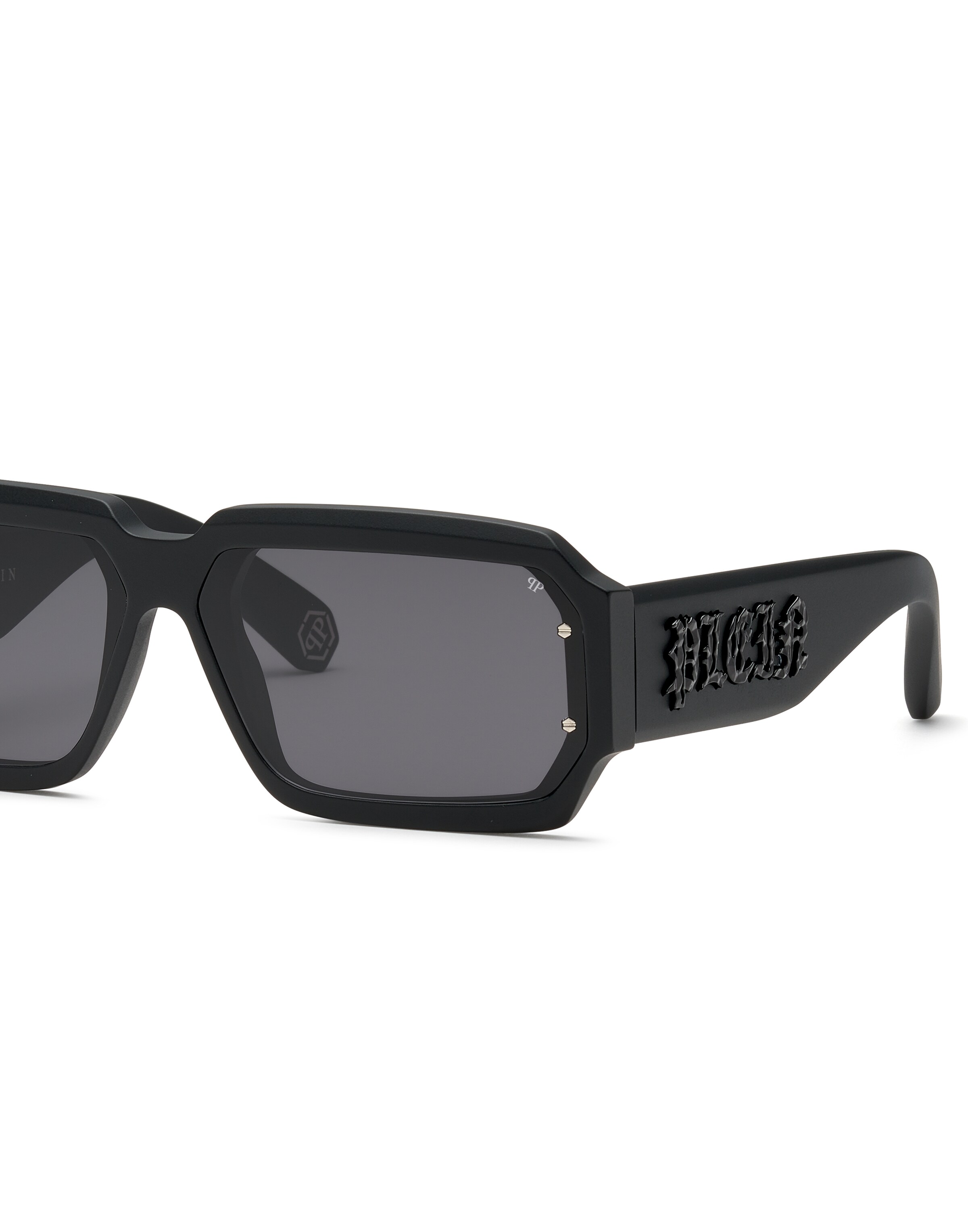 Philipp Plein Sonnenbrille in Schwarz