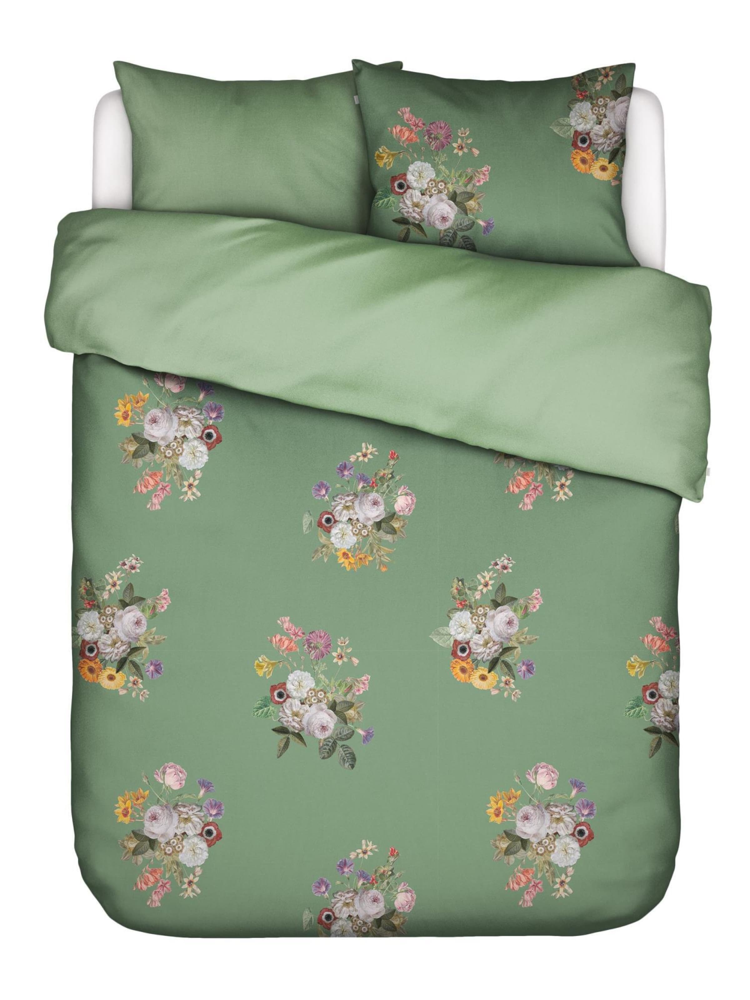 ESSENZA Duvet Cover 'Laurine' in Green: front