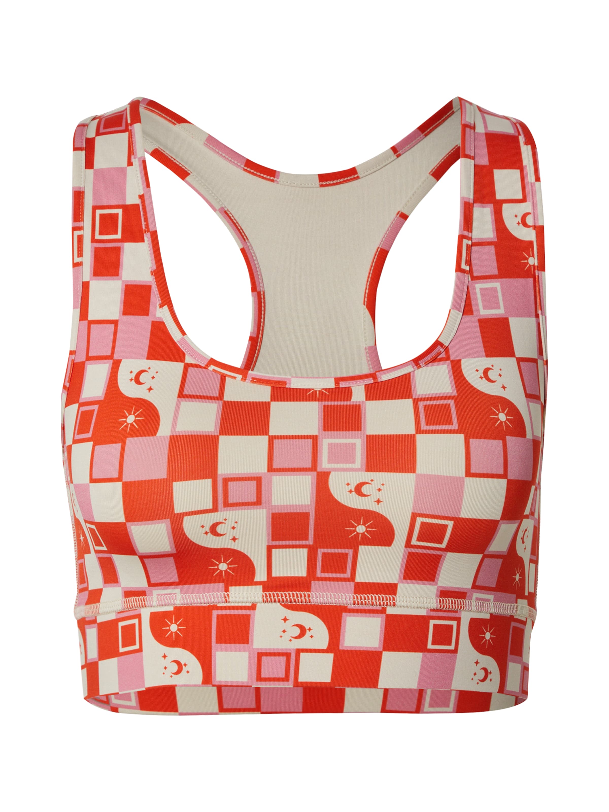 Bustier Soutien-gorge de sport 'DAYANDNIGHT' Hey Honey en rouge : devant