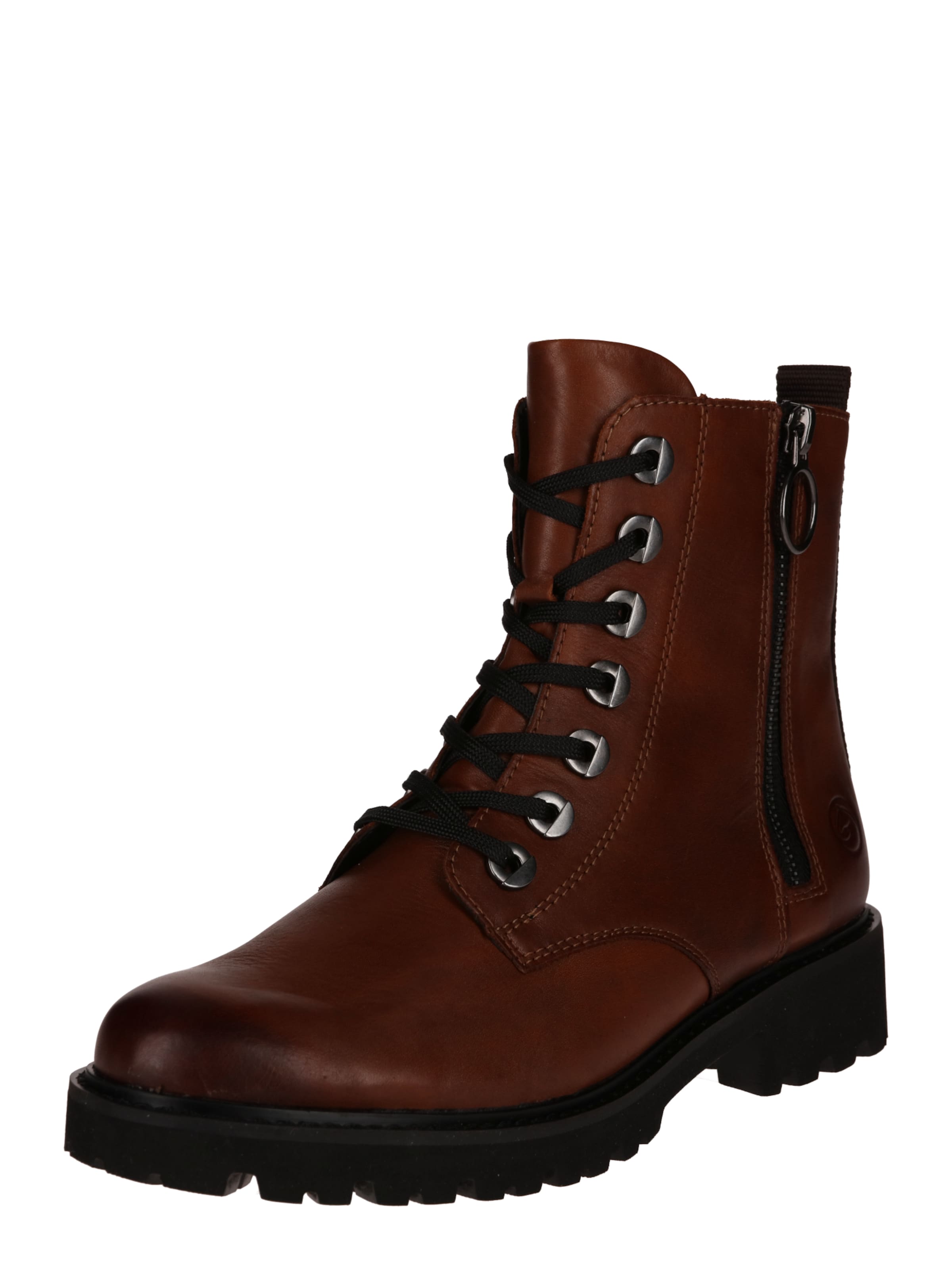 REMONTE Lace-up bootie in Brown: front