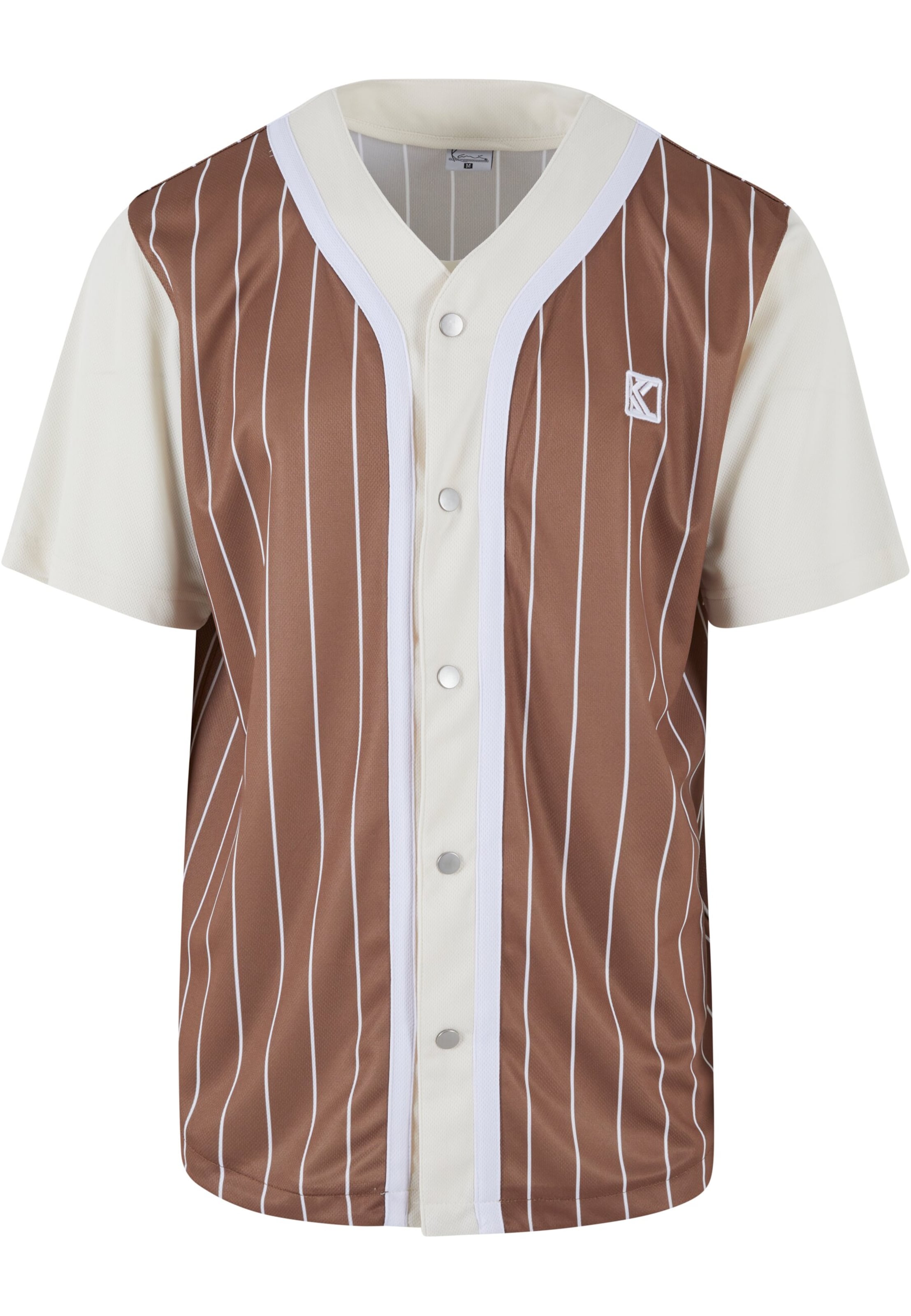 Regular fit Camicia di Karl Kani in marrone: frontale