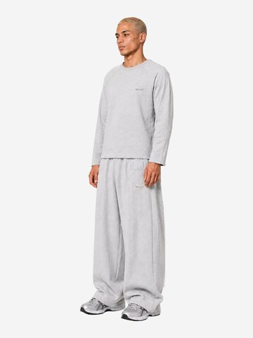 4thD Sweatshirt 'Longsleeve- Grey Melange' in Grijs