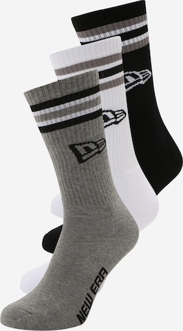 NEW ERA Ponožky – šedá: přední strana