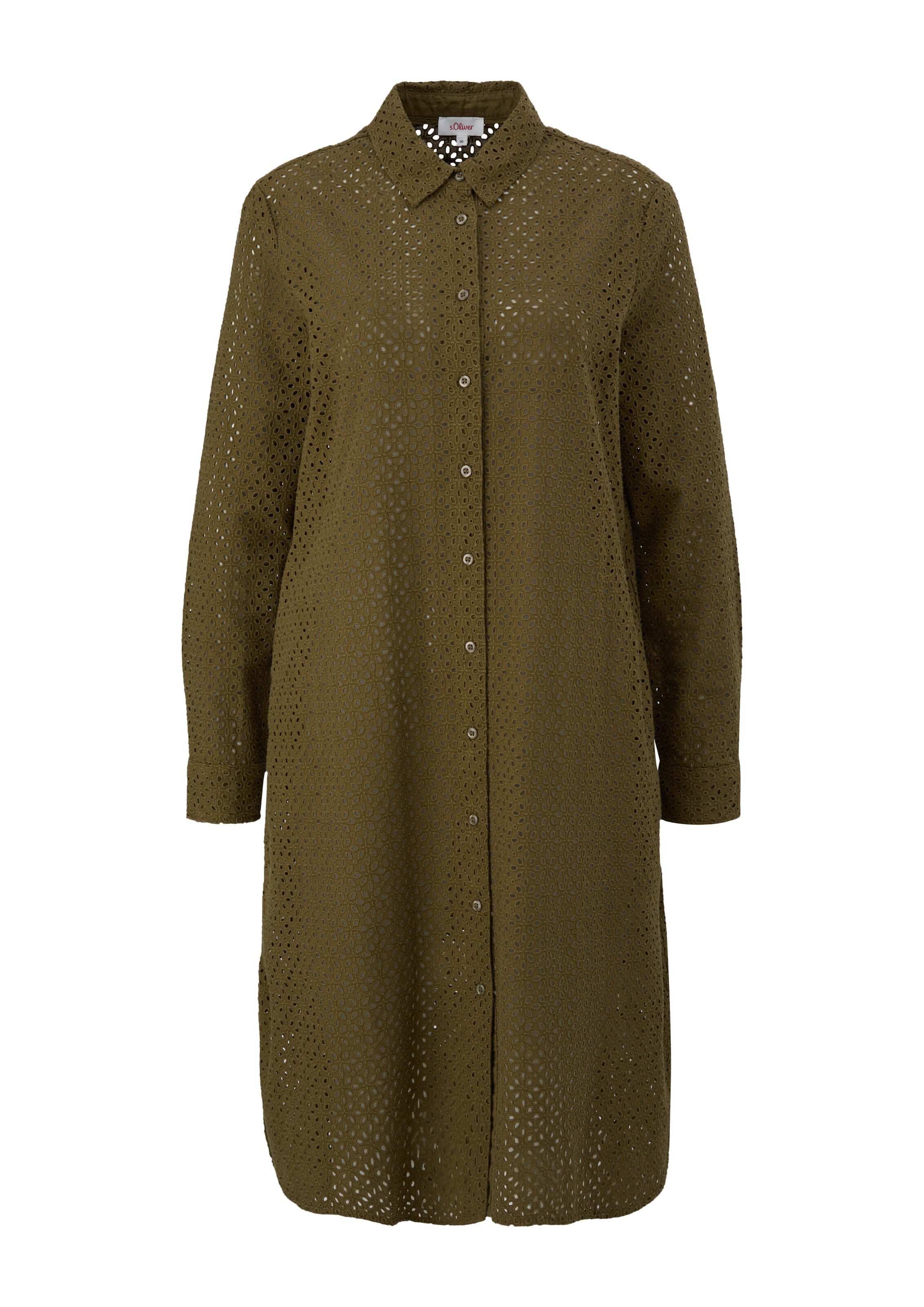 s.Oliver Blouse in Groen: voorkant