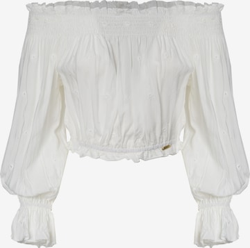 balta Influencer Marškinėliai: priekis