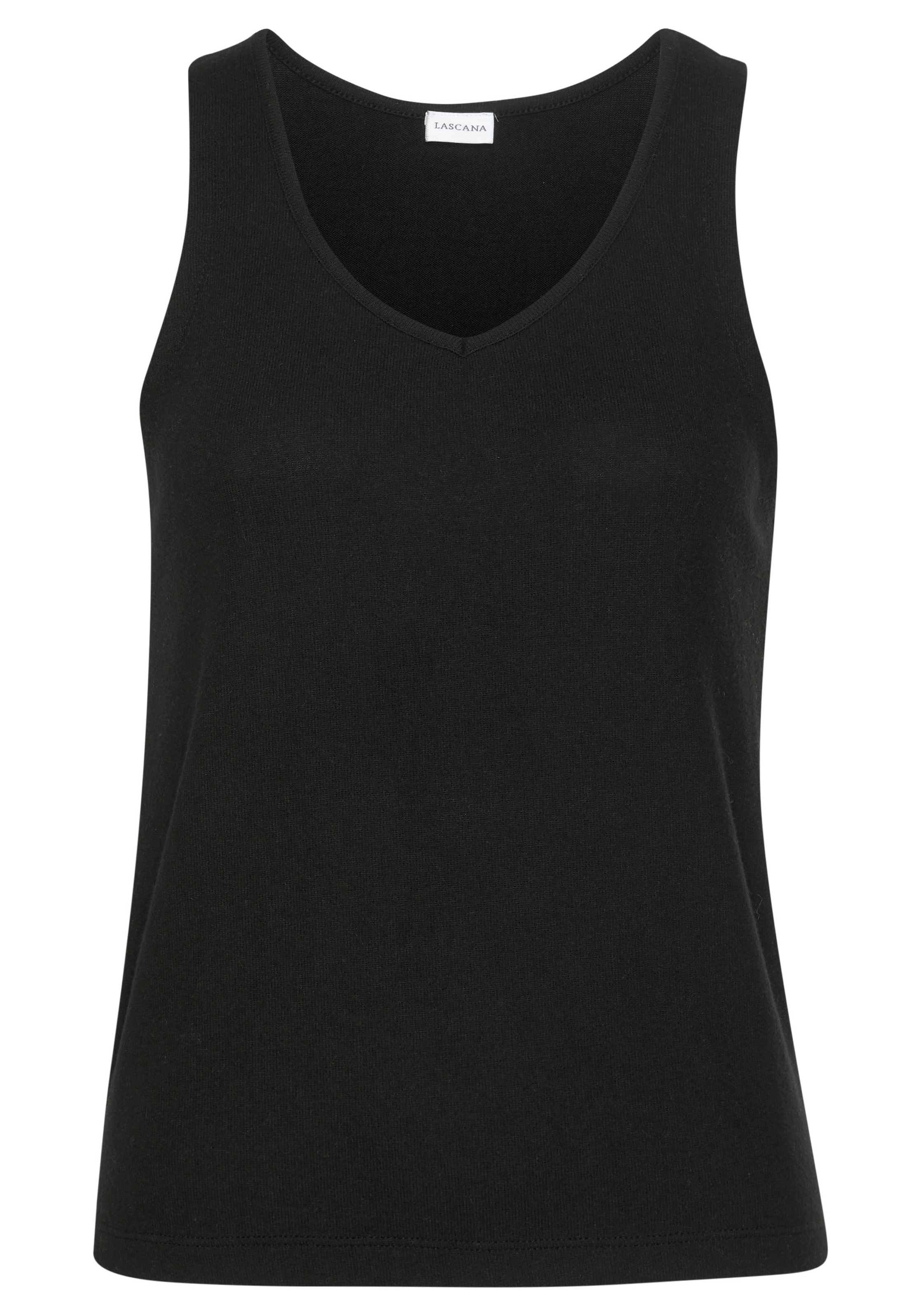 Top in maglia di LASCANA in nero: frontale