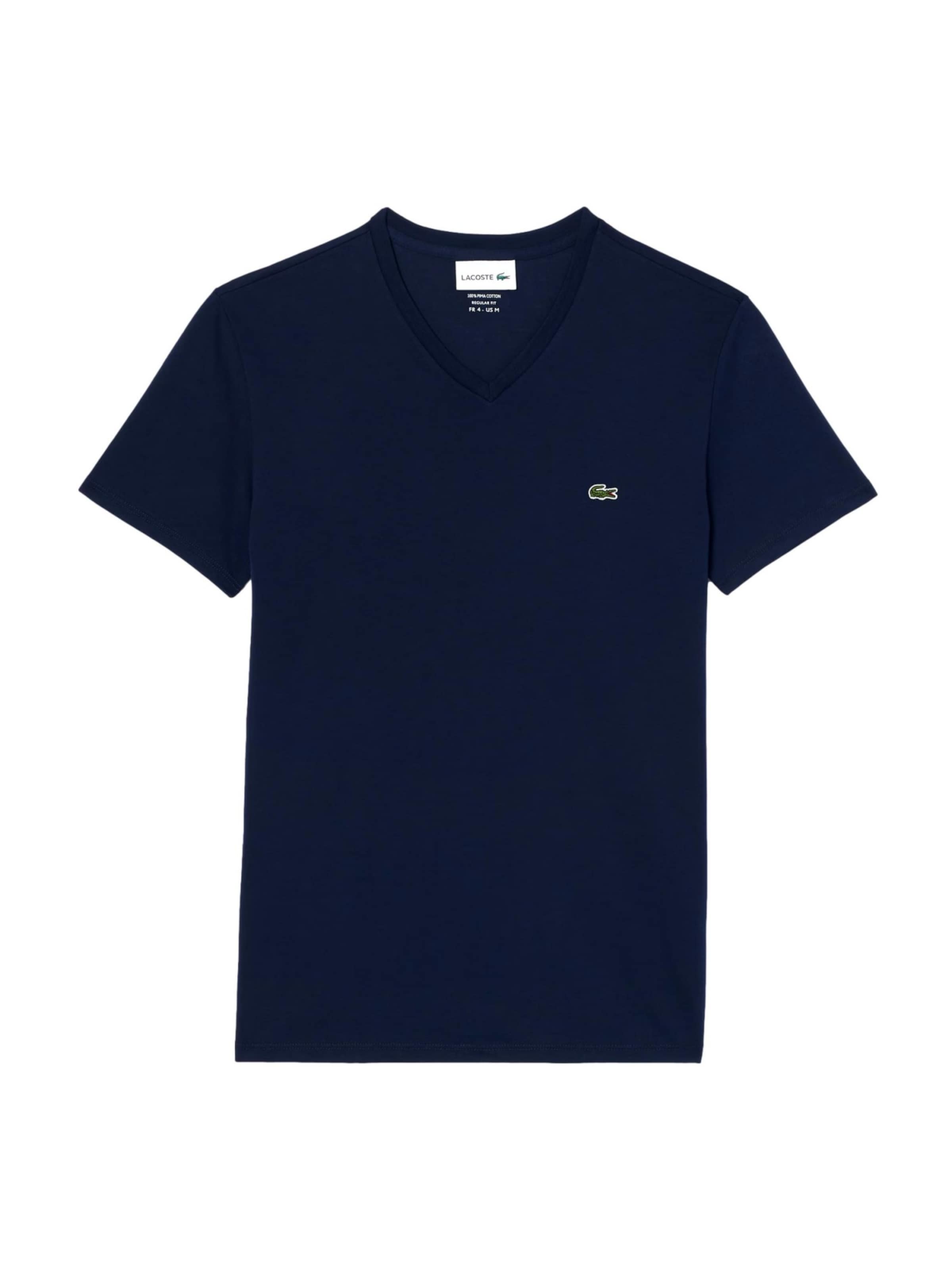 T-Shirt LACOSTE en bleu : devant