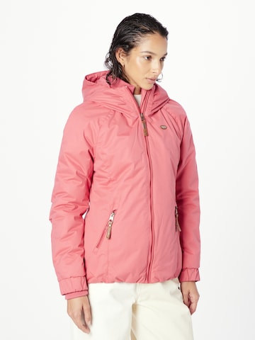 Ragwear Between-Season Jacket 'DIZZIE' in Pink: front