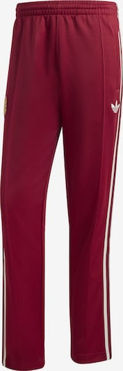 Sportinės kelnės 'Spanien' iš ADIDAS PERFORMANCE, spalva – aukso geltonumo spalva / burgundiško vyno spalva / natūrali balta, Prekių apžvalga