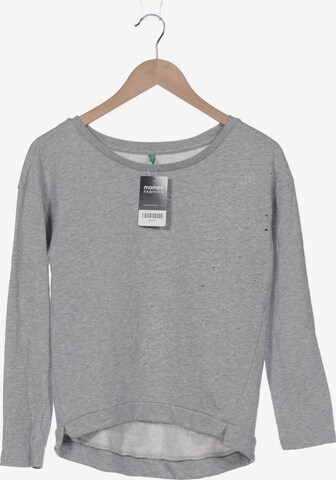 UNITED COLORS OF BENETTON Sweatshirt & Zip-Up Hoodie in XS in Grey: front