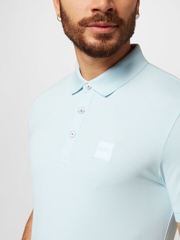 BOSS Orange Poloshirt 'Passenger' in Blau