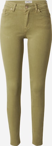 ONLY - Skinny Calças de ganga 'BLUSH' em verde: frente