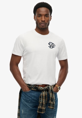Superdry Shirt 'Sd&Co' in Wit: voorkant
