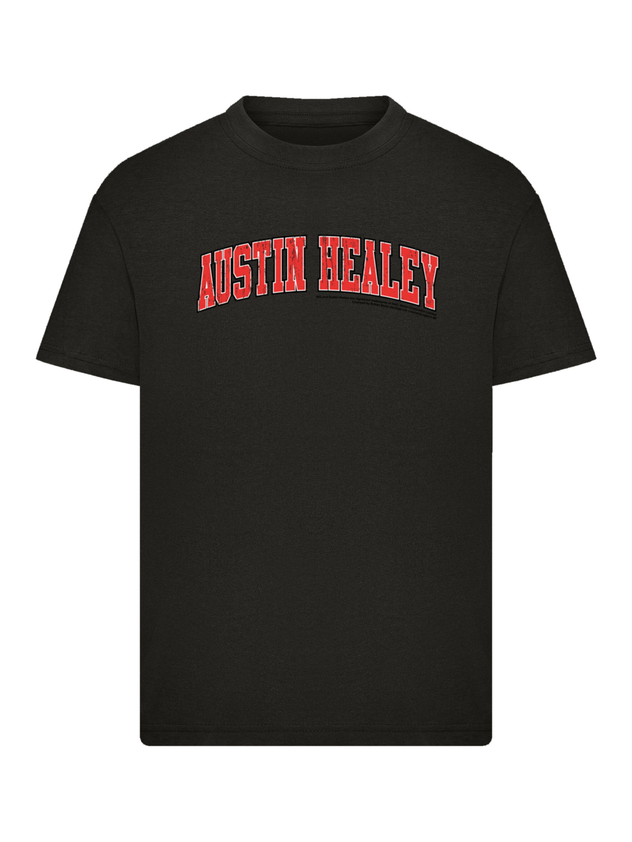 F4NT4STIC Shirt 'British Motor Heritage Austin Healey College' in Zwart: voorkant