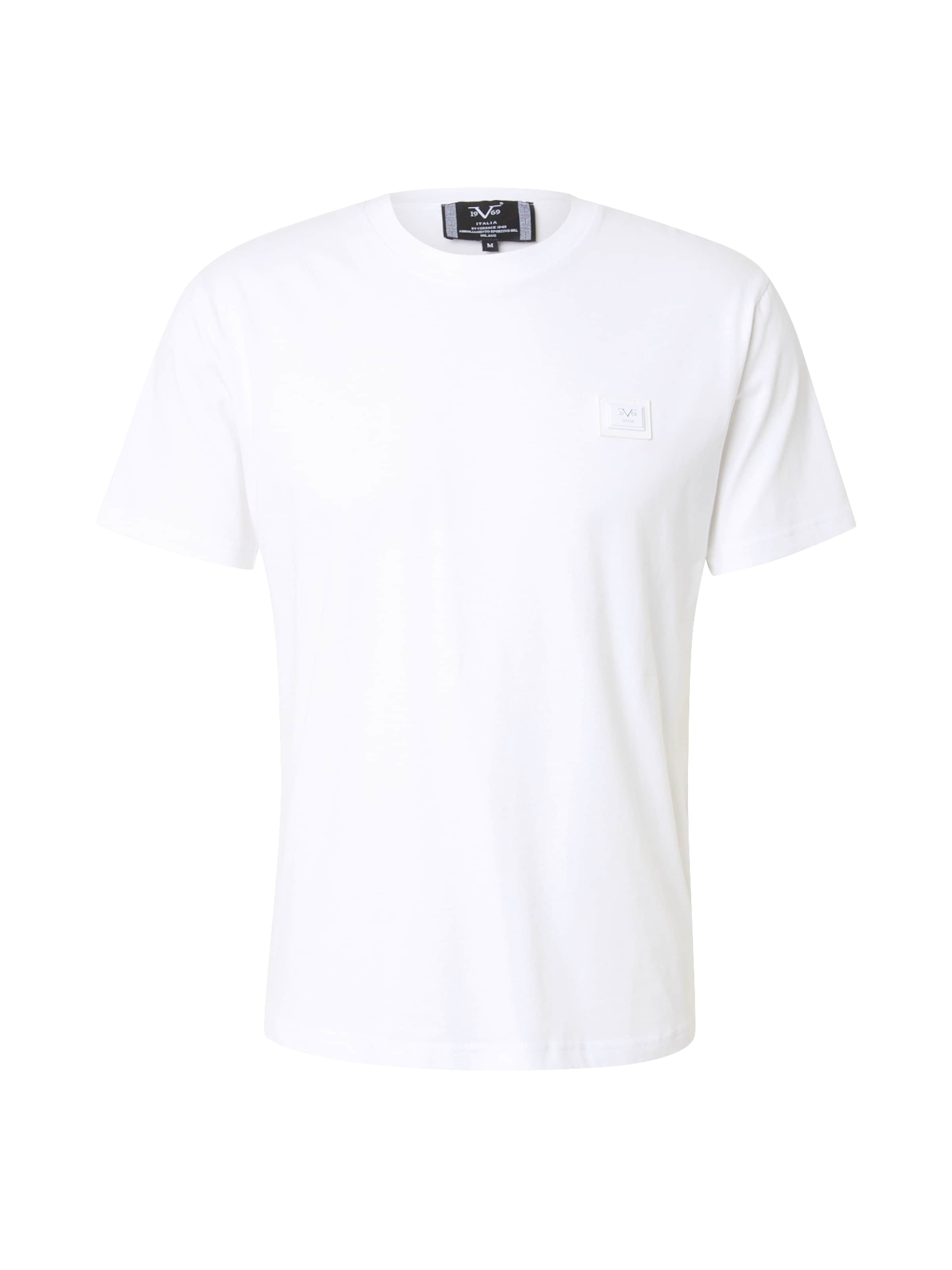 19V69 ITALIA T-shirt 'Rafael' i vit: framsida