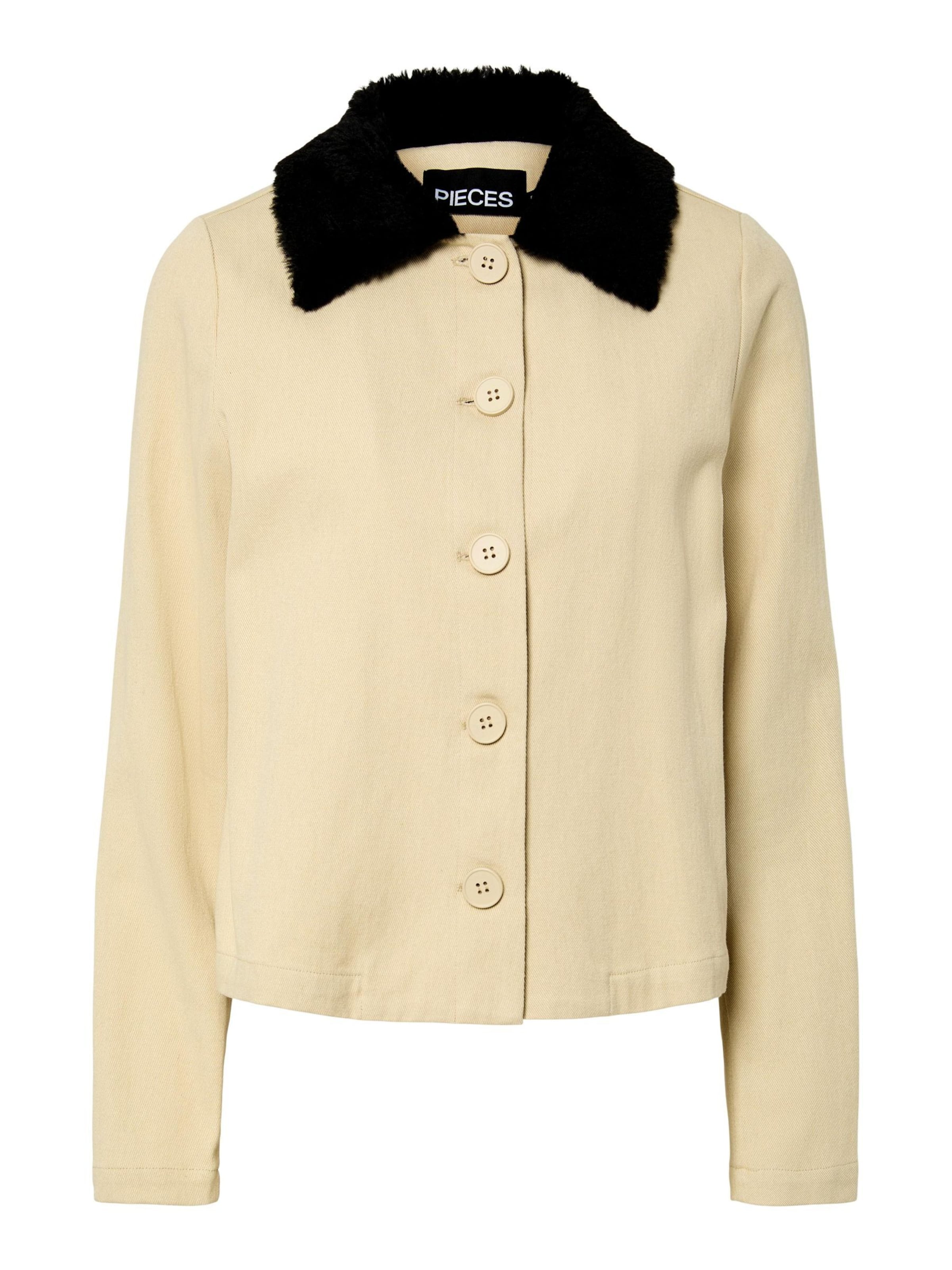 PIECES Kevad-sügisjope 'PCJackie', värv beež: eest vaates