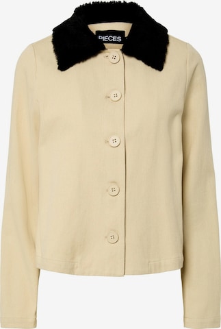 smėlio PIECES Demisezoninė striukė 'PCJackie': priekis