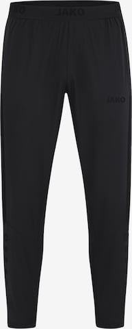 JAKO Tapered Workout Pants 'Power' in Black: front