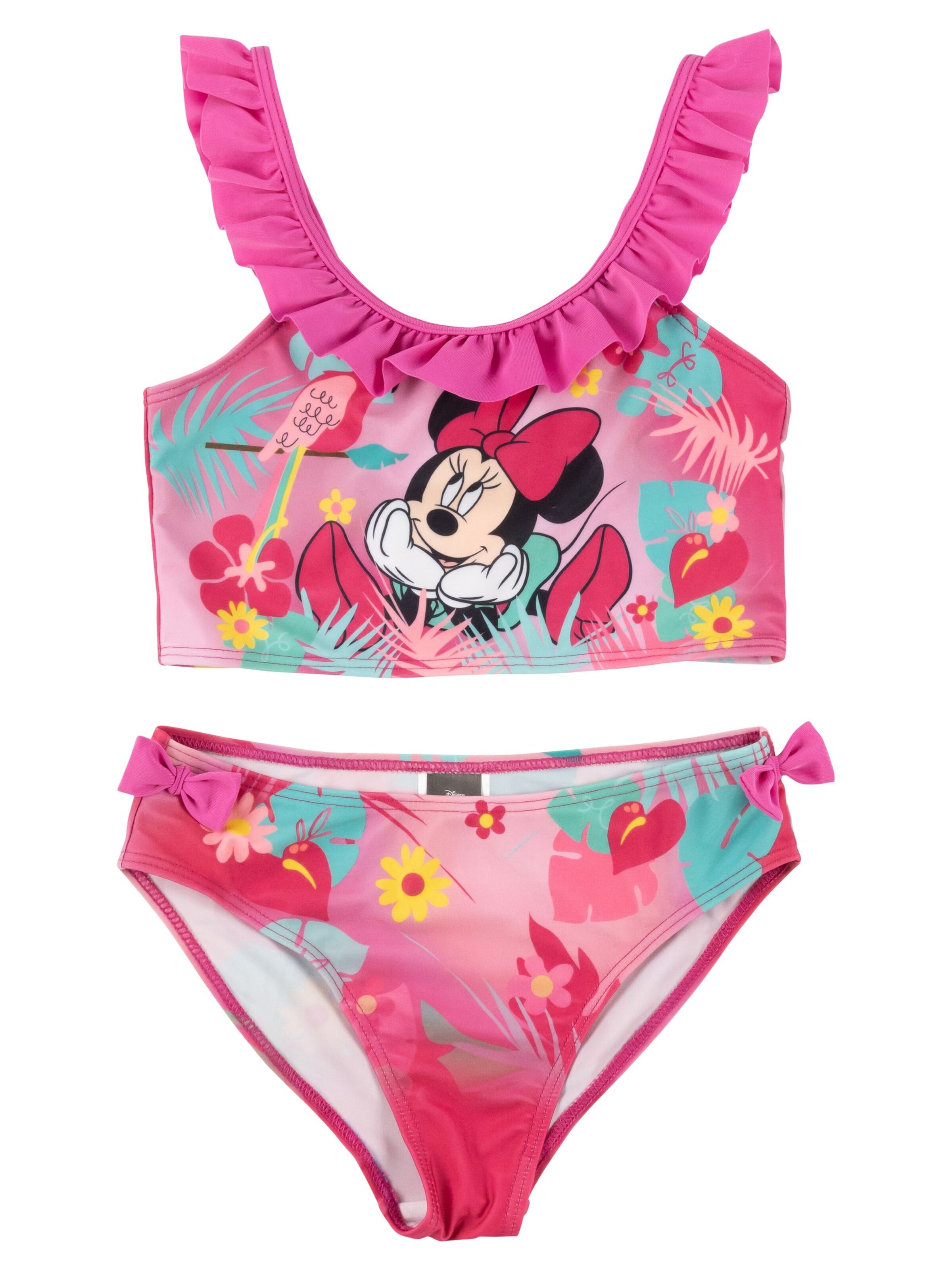 Disney Minnie Mouse Bralette Bikini in Pink: front