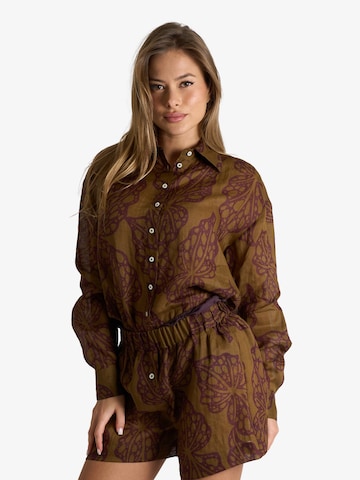 Chemisier Ottod’Ame en marron : devant
