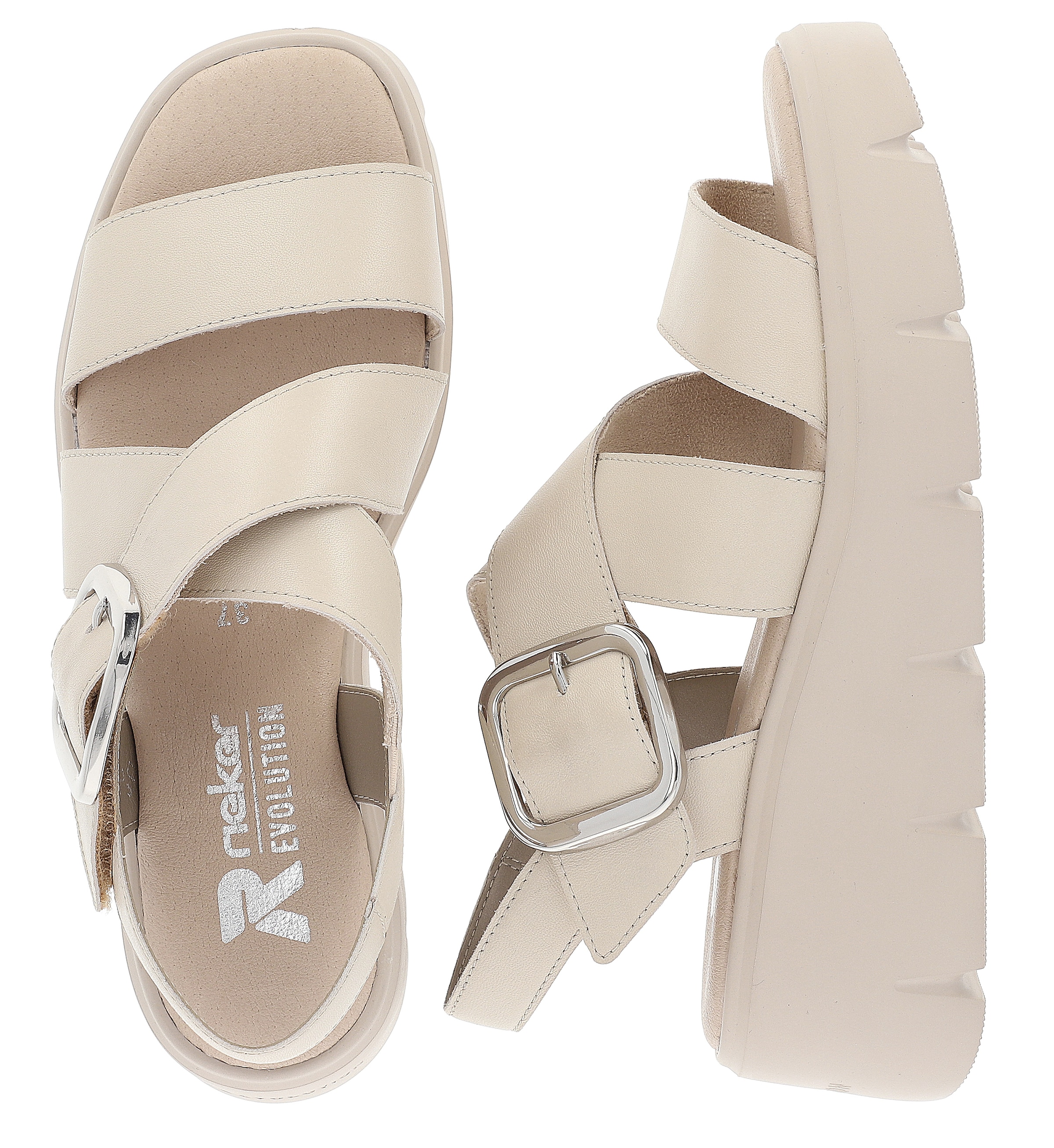 Rieker Sport Sandale 'Evolution' in Beige