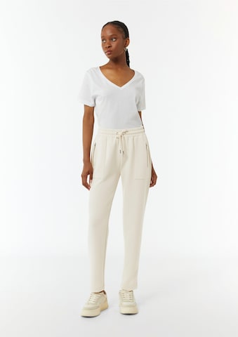 Coupe slim Pantalon comma casual identity en beige : devant