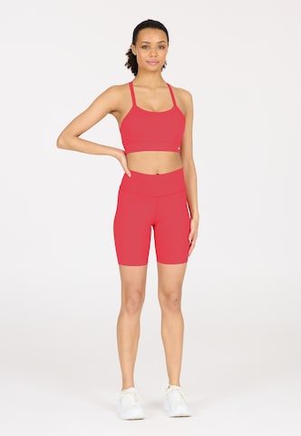 Athlecia Regular Sportbroek 'Bloom' in Rood