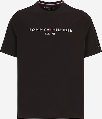 Tommy Hilfiger Big & Tall Shirt in Black: front