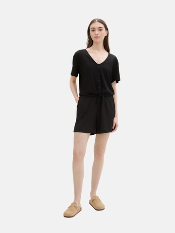 Loosefit Pantaloni di TOM TAILOR DENIM in nero