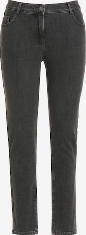 Ulla Popken - Slimfit Vaquero 'Sammy' en gris: frente