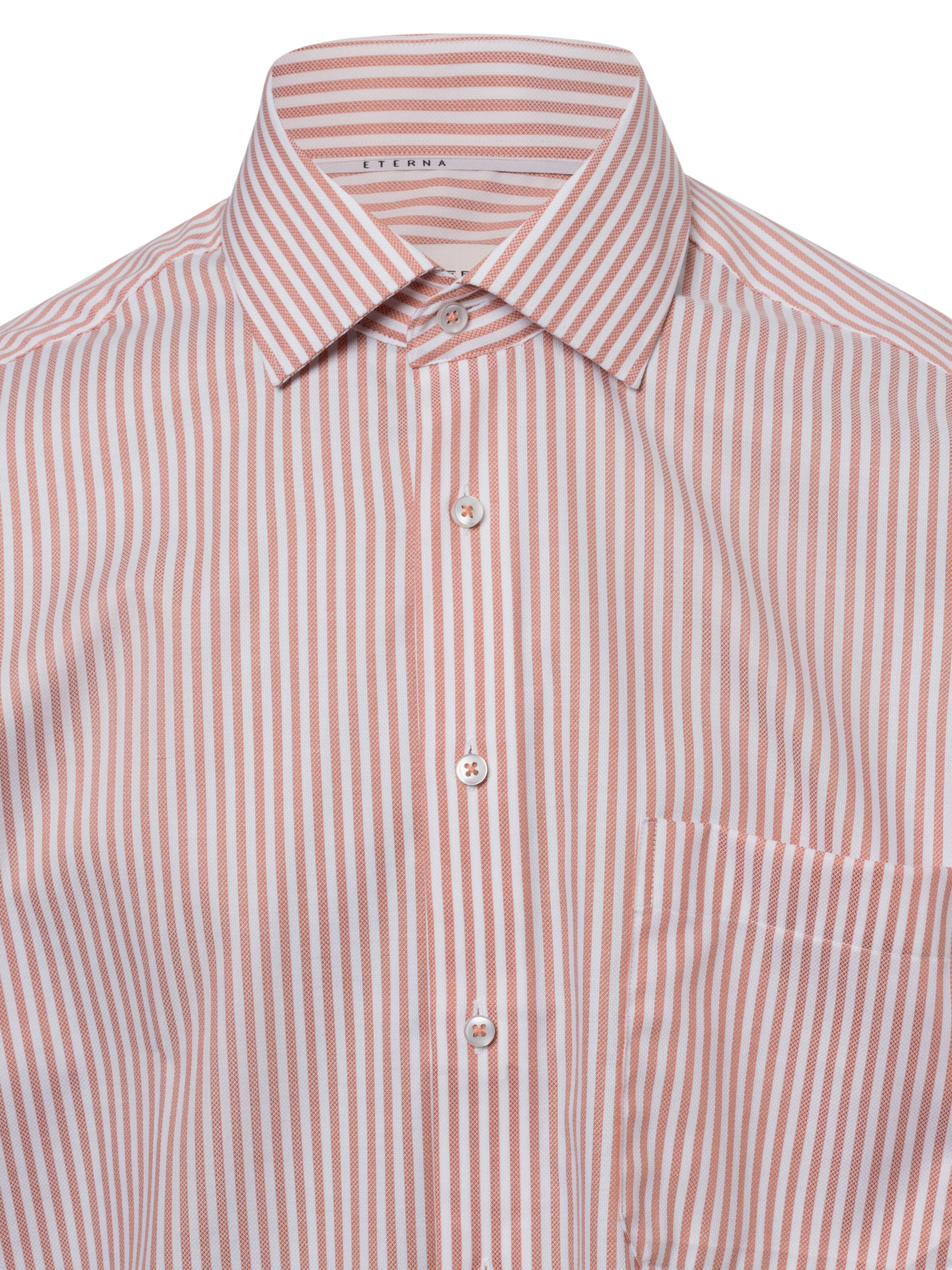 ETERNA Comfort fit Button Up Shirt in Orange