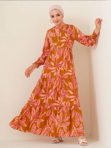 Bigdart - Vestido em castanho: frente