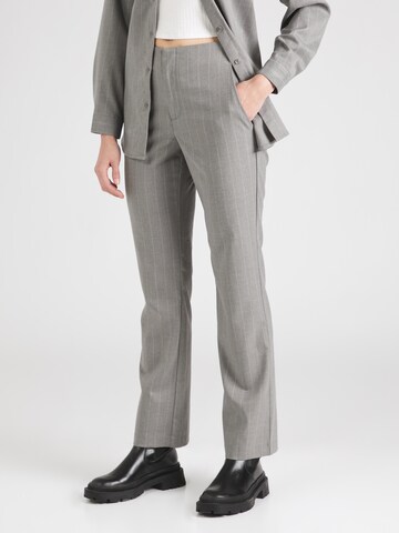 OBJECT Boot cut Trousers 'TIA' in Grey: front