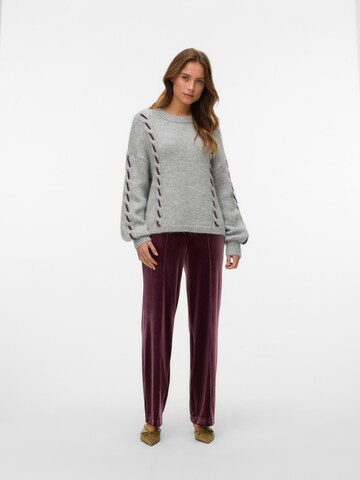 VERO MODA Sweater 'VMIlina' in Grey