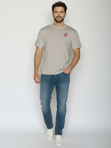 T-Shirt 'Fusion Mountain Bloom' GREENBOMB en gris