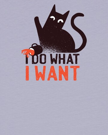 watabout.kids T-Shirt 'Cat' in Lila