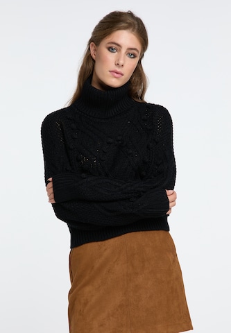 Pull-over IZIA en noir : devant