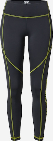 Skinny Pantalon de sport Reebok en noir : devant