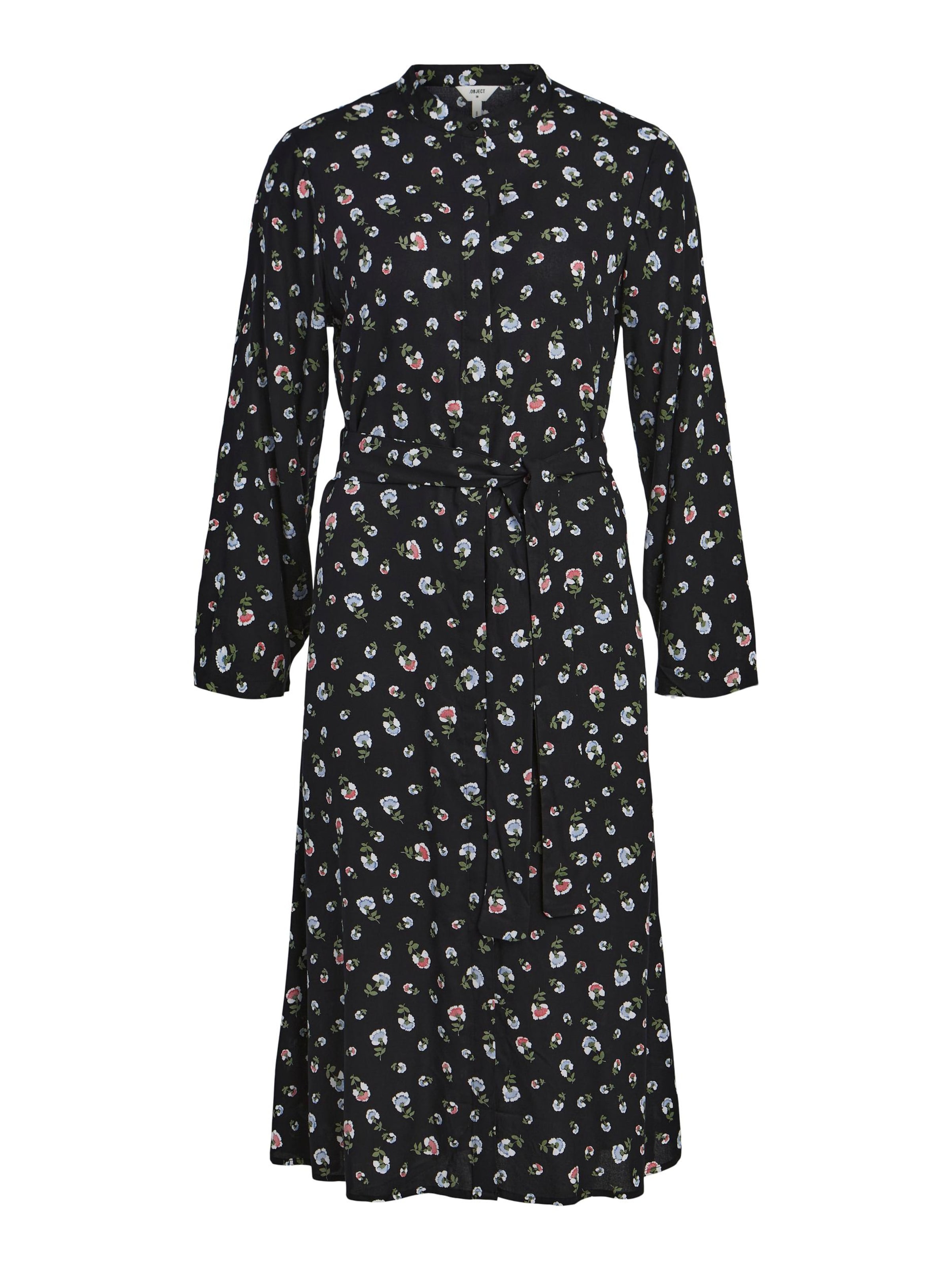 OBJECT Платье-рубашка 'Ditta' в Черный: спереди