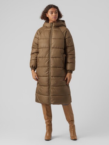 VERO MODA Wintermantel 'WILLOW' in Bruin: voorkant