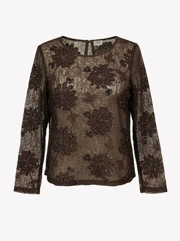 Honnête Atelier Shirt 'Clemence' in Bruin: voorkant